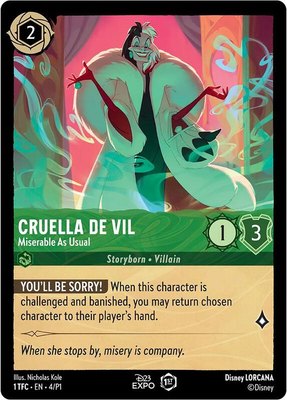 Cruella De Vil - Miserable As Usual, D23 Promos