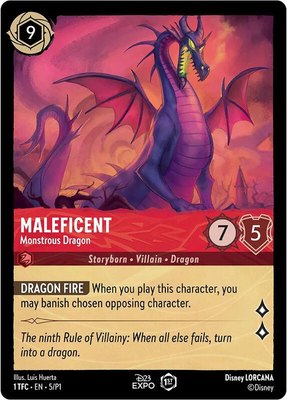 Maleficent - Monstrous Dragon, D23 Promos