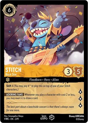 Stitch - Rock Star, D23 Promos