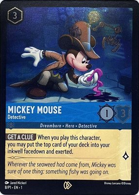 Mickey Mouse - Detective, Disney Lorcana Promo Cards
