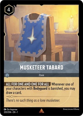 Musketeer Tabard, The First Chapter