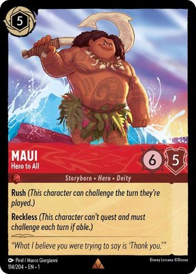 Maui - Hero to All, The First Chapter