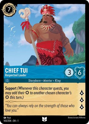 Chief Tui - Respected Leader, The First Chapter