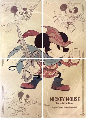 Mickey Mouse - Brave Little Tailor Puzzle Insert (Set of 4), The First Chapter