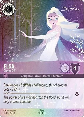 Elsa - Gloves Off (Alternate Art), Disney100 Promos