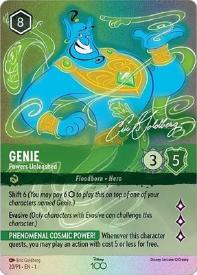 Genie - Powers Unleashed (Alternate Art), Disney100 Promos