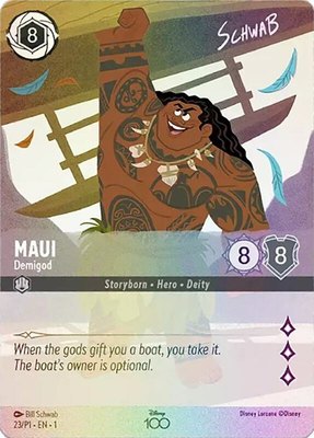 Maui - Demigod (Alternate Art), Disney100 Promos