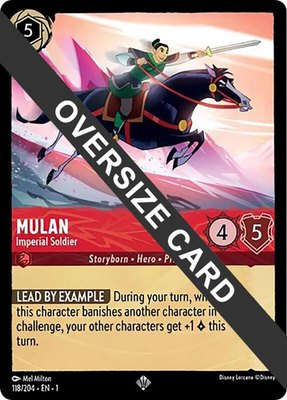 Mulan - Imperial Soldier (Oversized), The First Chapter