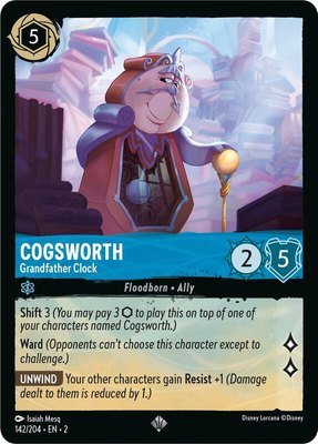 Cogsworth - Grandfather Clock, Rise of the Floodborn