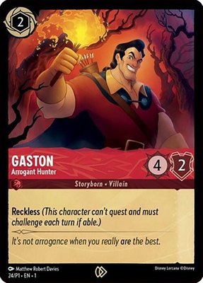 Gaston - Arrogant Hunter, Disney Lorcana Promo Cards