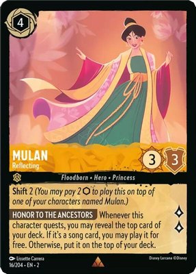 Mulan - Reflecting, Rise of the Floodborn