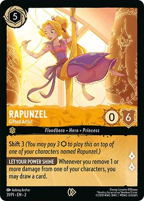 Rapunzel - Gifted Artist, Disney Lorcana Promo Cards