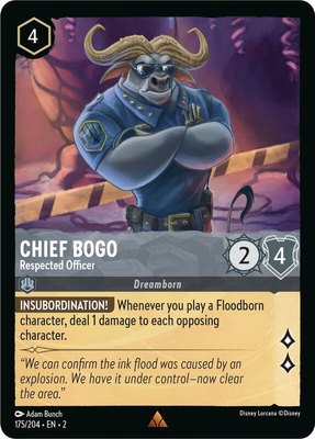 Chief Bogo - Respected Officer, Rise of the Floodborn