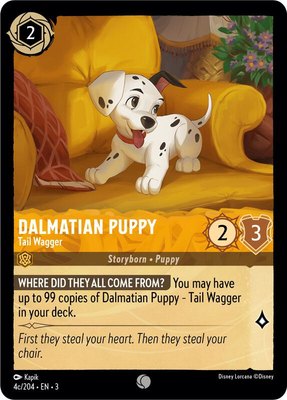 Dalmatian Puppy - Tail Wagger (4c/204), Into the Inklands