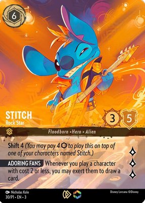 Stitch - Rock Star (Store Championship), Disney Lorcana Promo Cards