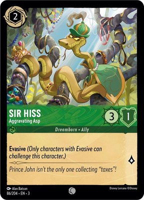 Sir Hiss - Aggravating Asp, Into the Inklands