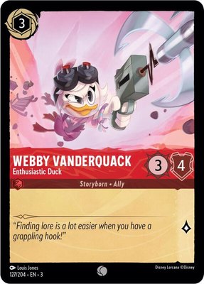 Webby Vanderquack - Enthusiastic Duck, Into the Inklands