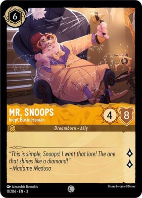 Mr. Snoops - Inept Businessman, Into the Inklands