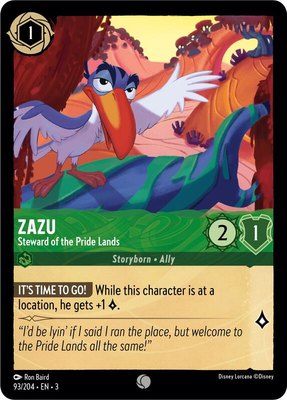 Zazu - Steward of the Pride Lands, Into the Inklands