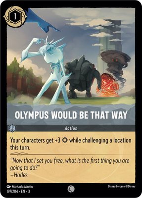 Olympus Would Be That Way, Into the Inklands