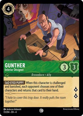 Gunther - Interior Designer, Ursula's Return