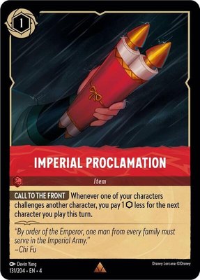 Imperial Proclamation, Ursula's Return