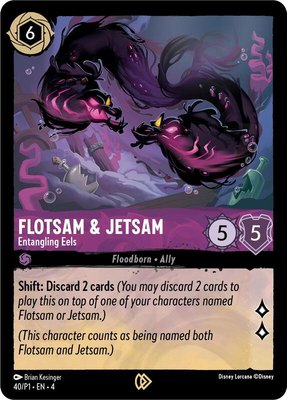Flotsam & Jetsam - Entangling Eels, Disney Lorcana Promo Cards
