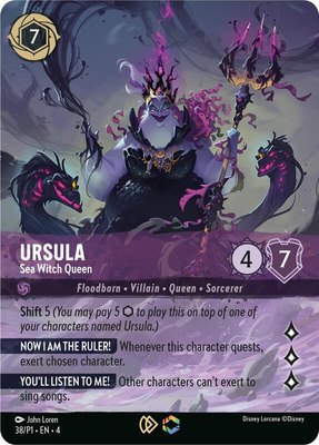 Ursula - Sea Witch Queen (Store Championship), Disney Lorcana Promo Cards