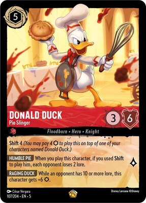 Donald Duck - Pie Slinger, Shimmering Skies