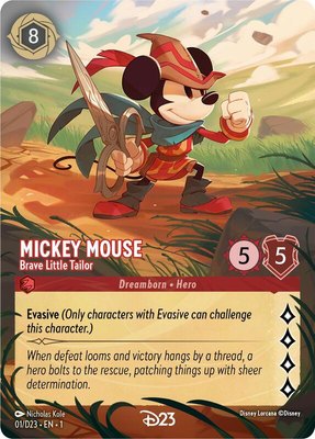 Mickey Mouse - Brave Little Tailor (Extended Art), D23 Promos