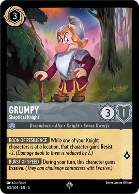 Grumpy - Skeptical Knight, Shimmering Skies