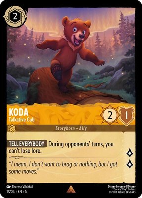 Koda - Talkative Cub, Shimmering Skies