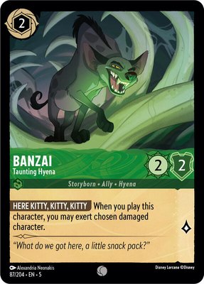 Banzai - Taunting Hyena, Shimmering Skies