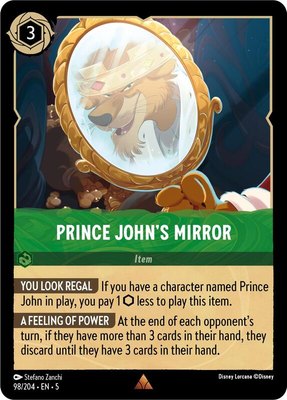 Prince John's Mirror, Shimmering Skies