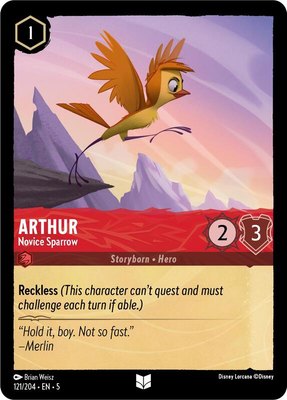Arthur - Novice Sparrow, Shimmering Skies