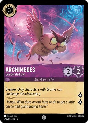 Archimedes - Exasperated Owl, Shimmering Skies