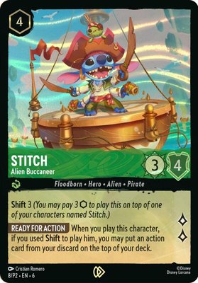 Stitch - Alien Buccaneer (Stitch Collector's Gift Set Promo), Disney Lorcana Promo Cards