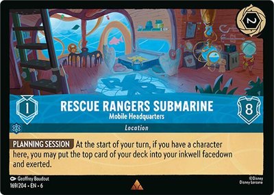 Rescue Rangers Submarine - Mobile Headquarters, Azurite Sea