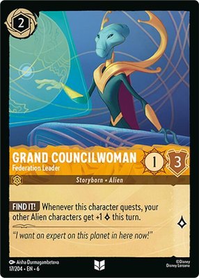 Grand Councilwoman - Federation Leader, Azurite Sea