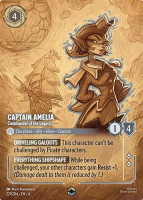 Captain Amelia - Commander of the Legacy (Enchanted), Azurite Sea