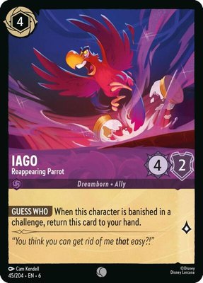 Iago - Reappearing Parrot, Azurite Sea