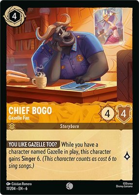 Chief Bogo - Gazelle Fan, Azurite Sea