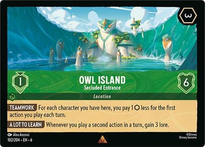 Owl Island - Secluded Entrance, Azurite Sea