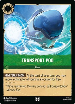 Transport Pod, Azurite Sea