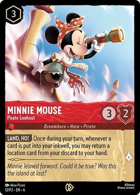 Minnie Mouse - Pirate Lookout, Disney Lorcana Promo Cards