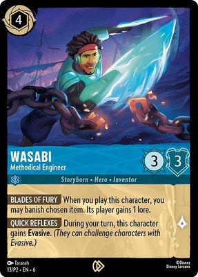 Wasabi - Methodical Engineer, Disney Lorcana Promo Cards