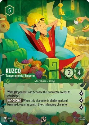 Kuzco - Temperamental Emperor, Disney Lorcana Promo Cards