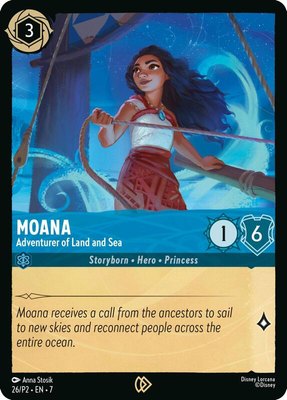 Moana - Adventurer of Land and Sea, Disney Lorcana Promo Cards