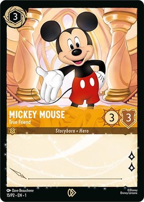 Mickey Mouse - True Friend, Disney Lorcana Promo Cards