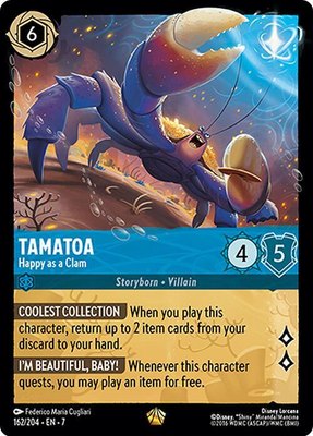 Tamatoa - Happy as a Clam, Archazia's Island